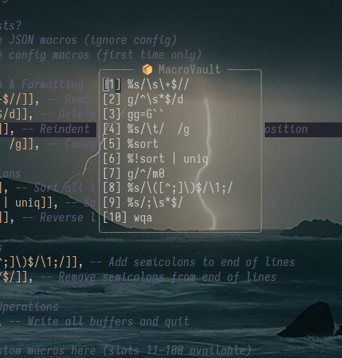 MacroVault.nvim Plugin